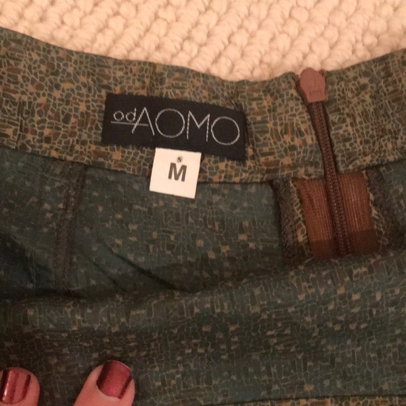 OdAOMO M silk zip up skirt - Picture 2 of 4